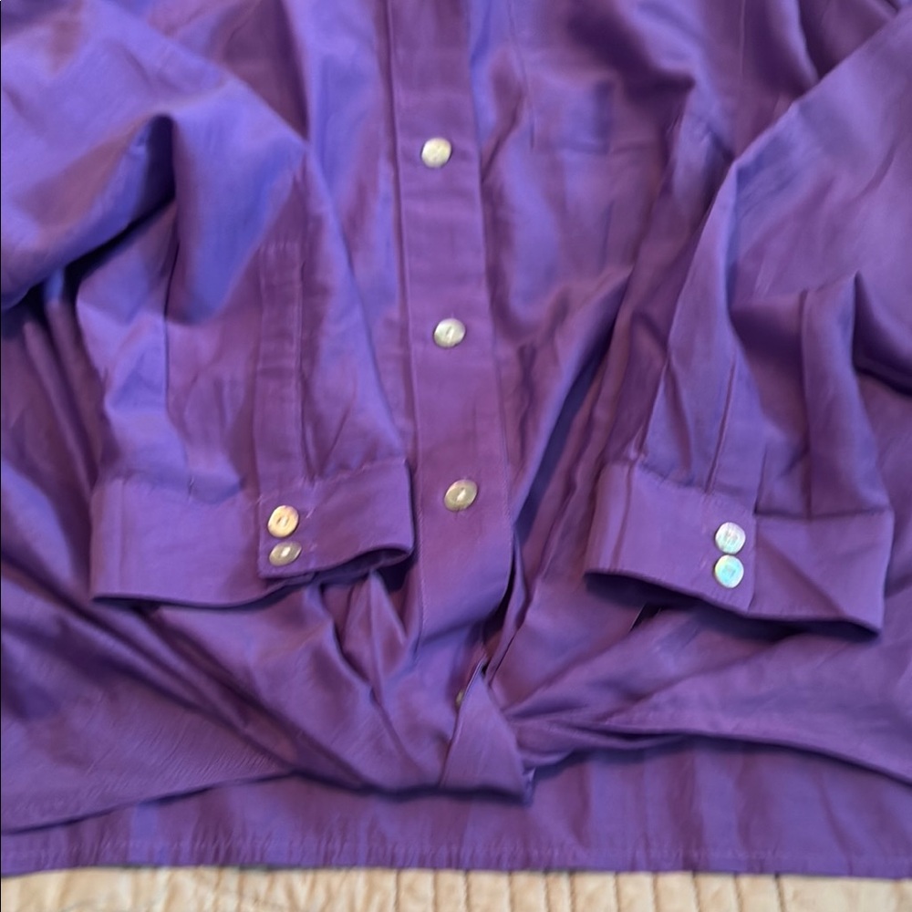 J. Jill Vibrant Purple Shirt - Picture 4 of 6
